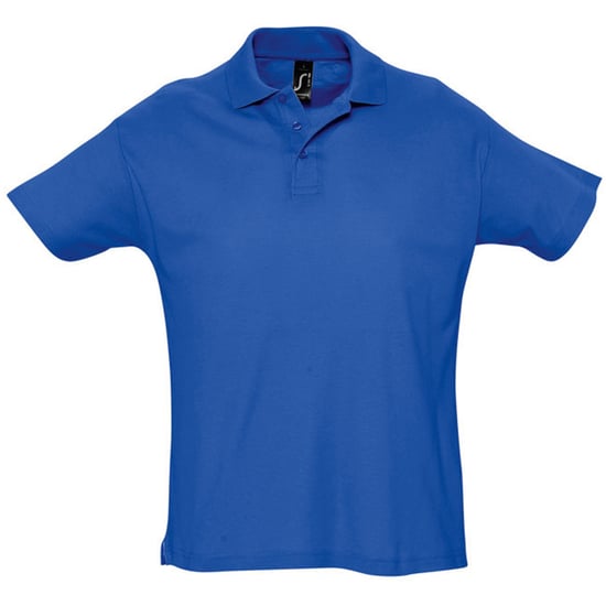 SOLS Mens Summer II Pique Short Sleeve Polo Shirt (Royal Blue) - Image 1