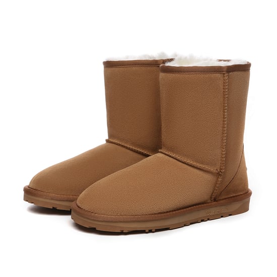 EVER AU Women Parrot Short Classic Boots - Chestnut