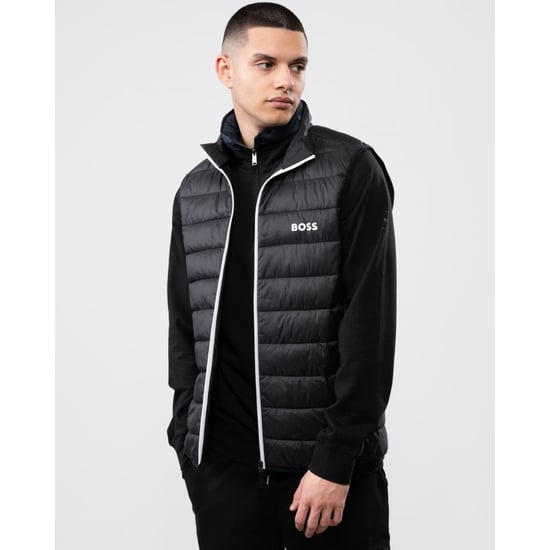 BOSS Water Repellent Padded Gilet - Black
