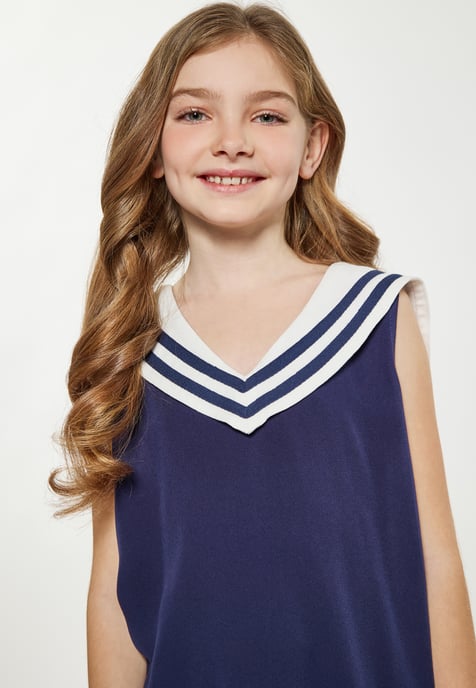 Dreimaster Blouse marine - Image 5