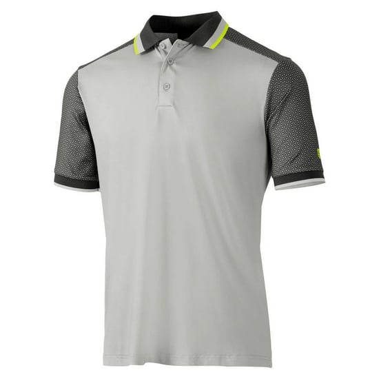 Island Green Mens Golf Polo Shirt (Silver Grey/Charcoal) - Image 1