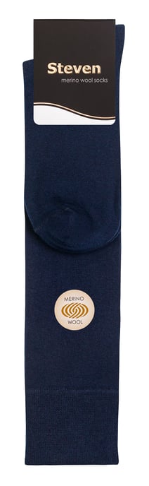 Calcetines de Lana Merino para Hombre - Azul Marino - Image 2