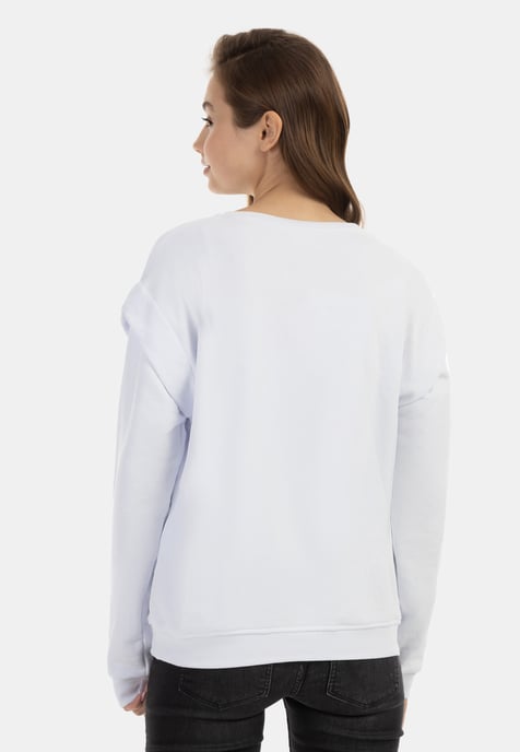 Mymo sweatshirt women white - Image 4