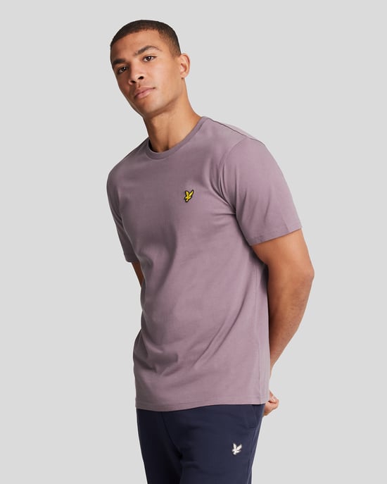 Camiseta violeta Highland malva con logo en el pecho de Lyle & Scott - Image 1