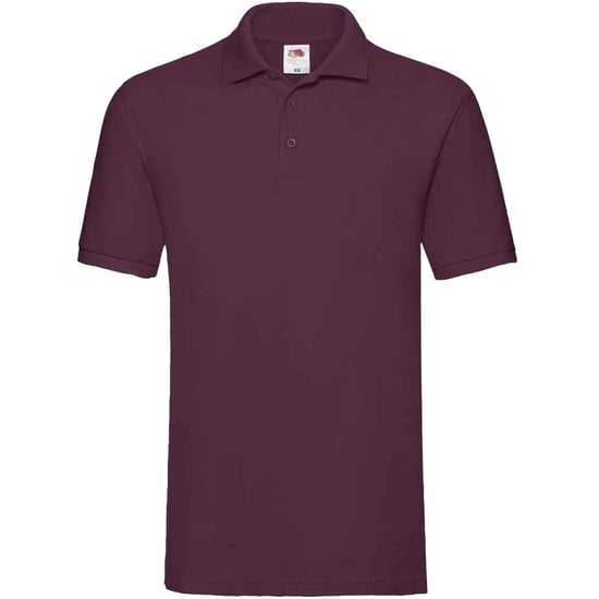 Fruit of the Loom Mens Premium Cotton Pique Polo Shirt (Burgundy) - Image 1