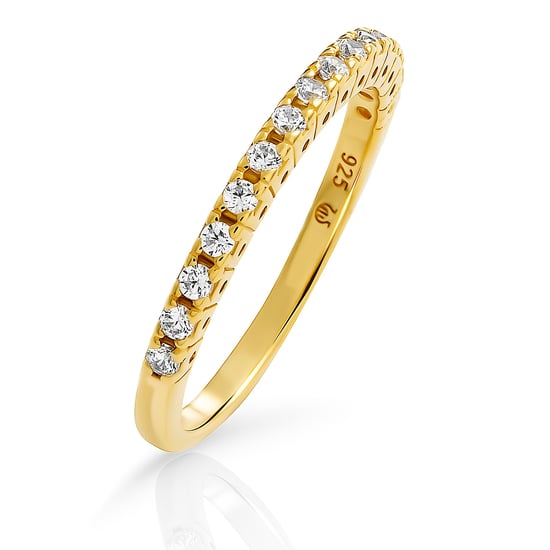 Orphelia 'Claire' Women's 925 Sterling Silver Ring - Gold ZR-7539/G - Image 1