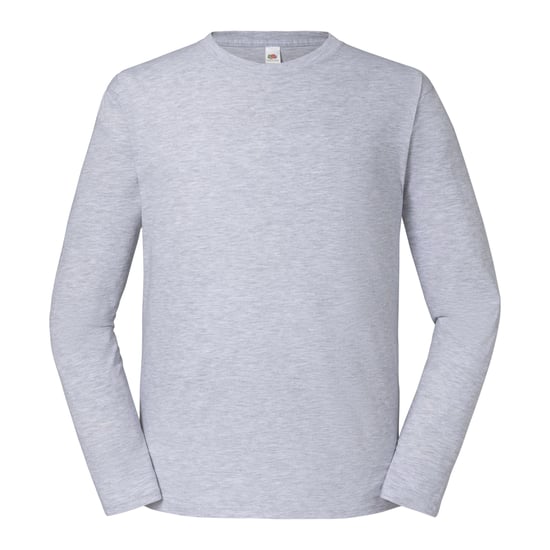 Fruit of the Loom Mens Iconic Premium Long-Sleeved T-Shirt (Heather Grey) - Image 1