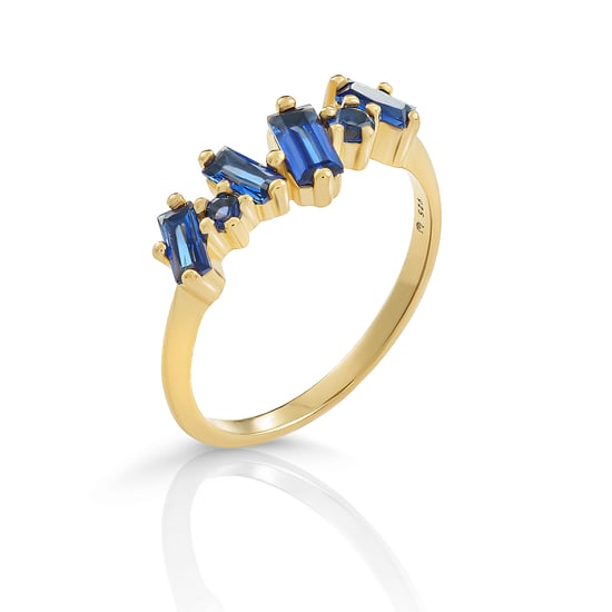 Orphelia 'Novel' Women's 925 Sterling Silver Ring - Gold ZR-7534 - Image 2