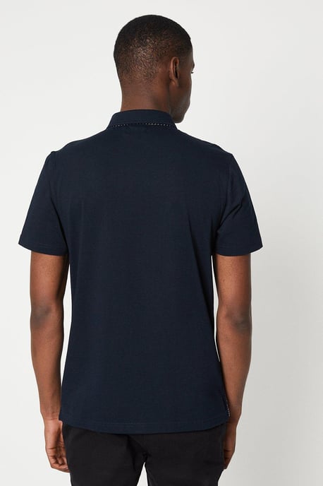 Mono Panelled Puppytooth Polo