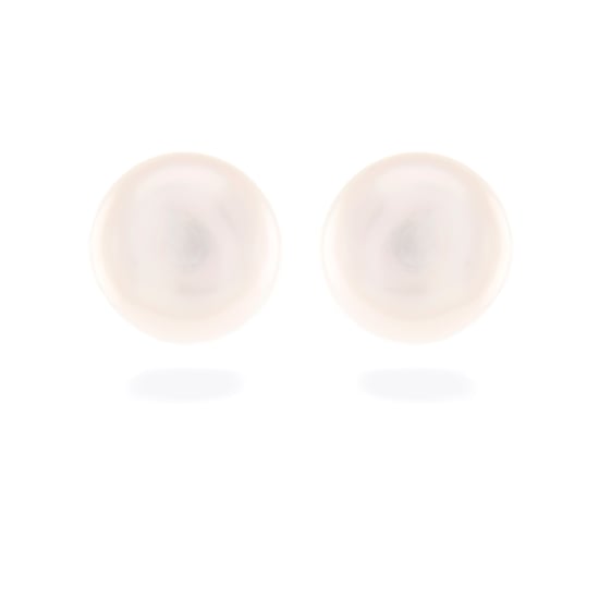 Pendientes Luxenter, essential de plata de ley 925 y perla blanca con acabado en baño de rodio - Image 1