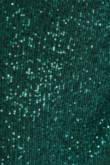 Curve Bottle Green Sequin Midi Dress