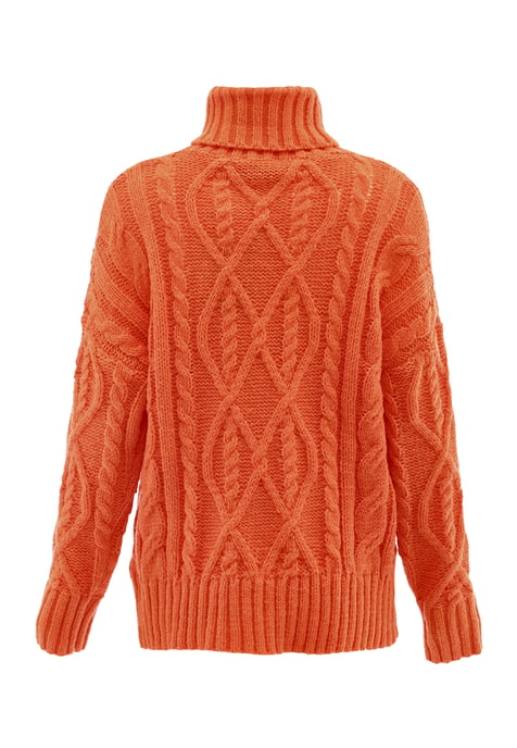 Mymo Turtleneck  pullover women orange - Image 2