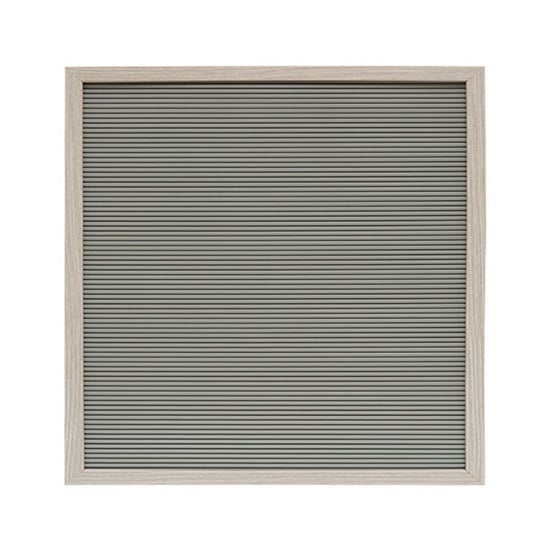 Grey Felt Rustic Frame Message Peg Letter Board with 188 Letters & 11 Emojis 40x40cm