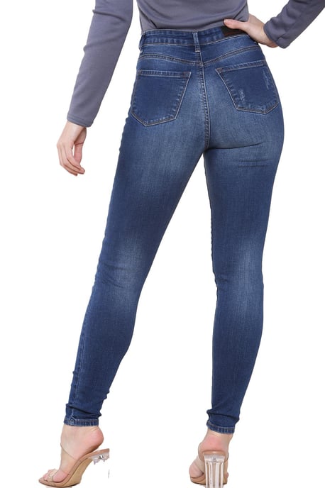 Vaqueros pitillo elásticos para mujer| Enzo Designer Ladieswear - Image 4