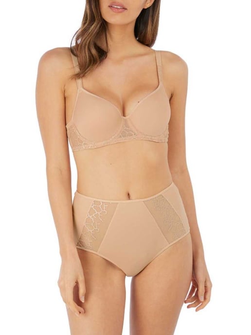 Lisse Moulded Spacer Bra - Beige - Image 3