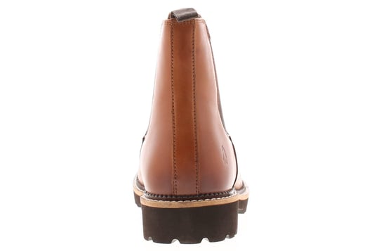 Hush Puppies Womens Boots Chelsea Gwyneth Leather Memory Foam Slip On tan - Image 4