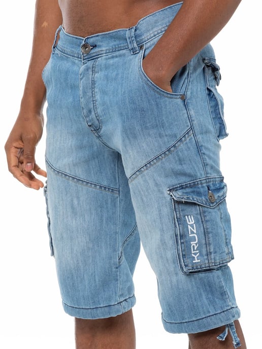 Kruze Mens Cargo Combat Shorts