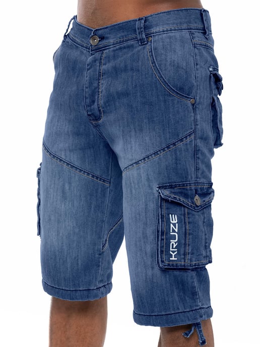 Kruze Mens Cargo Combat Shorts