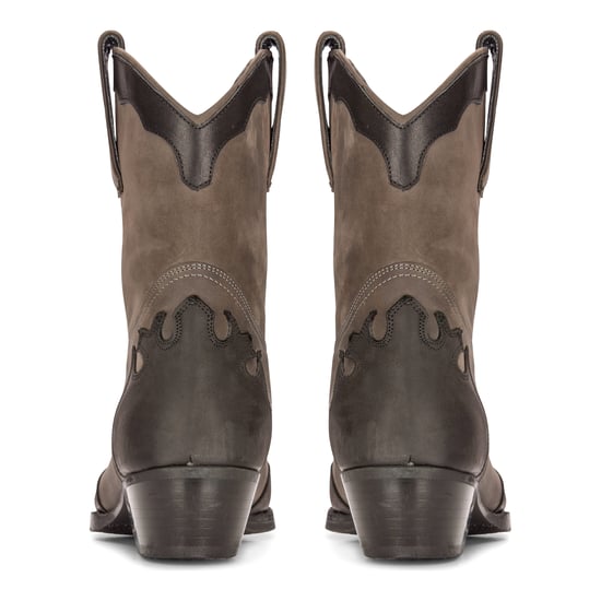 Men's Leather Western Boots Black Cuban Cowboy Winklepickers Classic Pointed