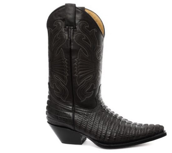 Grinders Black Leather Western Cowboy Boots – Carolina