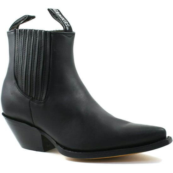 Grinders Unisex Black Western Chelsea Boots- Mustang