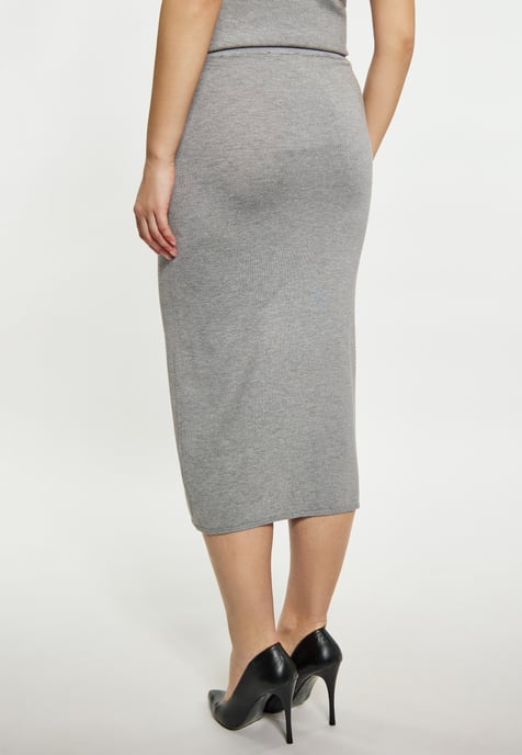 Dreimaster Skirt women light grey melange - Image 4