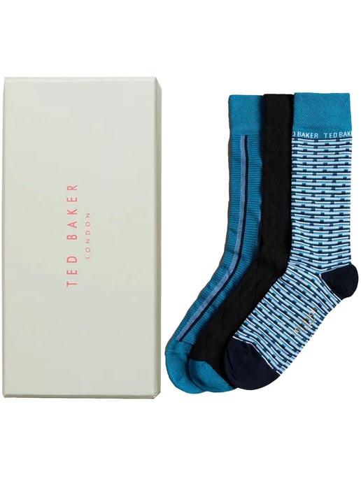 Set de regalo de 3 pares de calcetines Ted Baker para hombre - FOCUS - Image 1