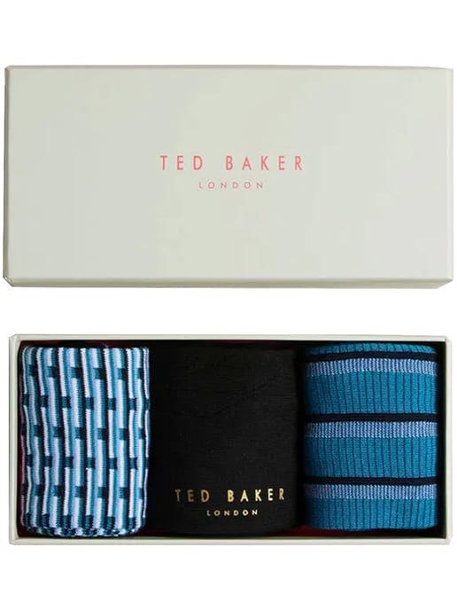 Set de regalo de 3 pares de calcetines Ted Baker para hombre - FOCUS - Image 4