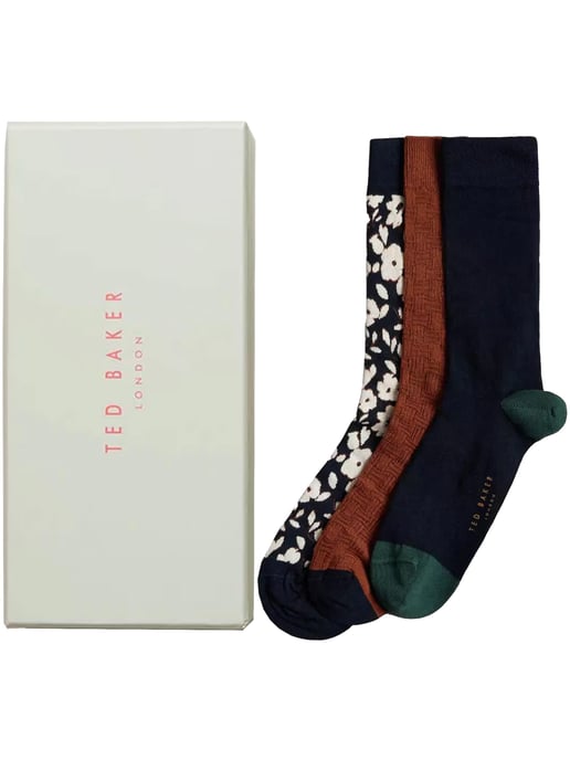 Set de regalo de 3 pares de calcetines Ted Baker para hombre - BECOOLS - Image 1