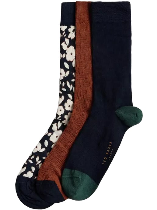 Set de regalo de 3 pares de calcetines Ted Baker para hombre - BECOOLS - Image 2