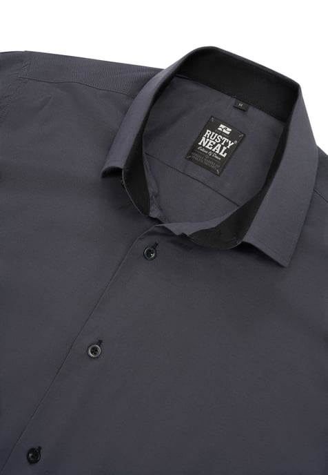 Rusty Neal Overhemd Slim Fit Gris - Image 3