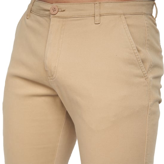 Crosshatch Mens Sinwood Chino Shorts (Sand) - Image 3