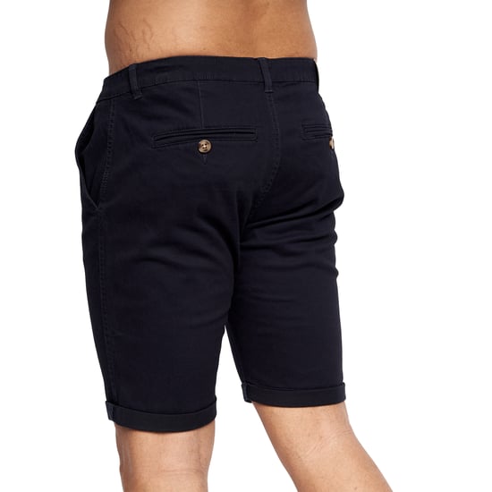 Crosshatch Mens Sinwood Chino Shorts (Navy) - Image 2