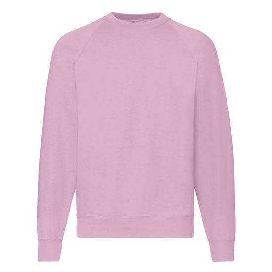Fruit Of The Loom Mens Raglan Sleeve Belcoro® Sweatshirt (Light Pink) - Image 1