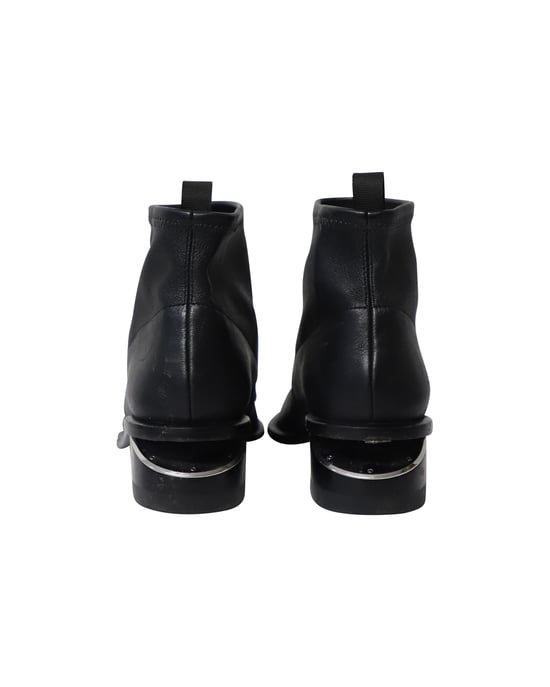 Alexander Wang Kori Cutout Ankle Boots In Black Leather - Image 4