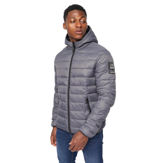 Crosshatch Mens Gattering Jacket (Charcoal) - Image 3