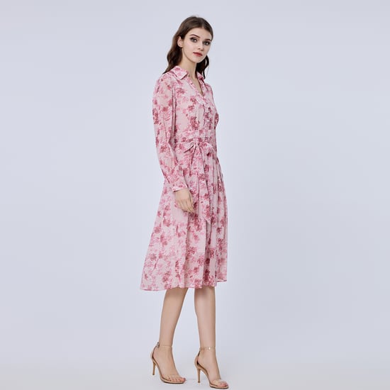 Floral print shirt-dress - Image 2