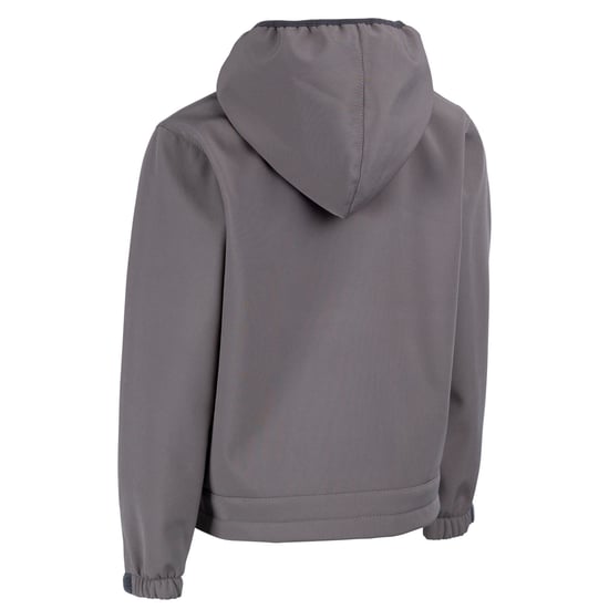 Trespass Childrens/Kids Faster Soft Shell Jacket (Storm Grey/Sulphur) - Image 2