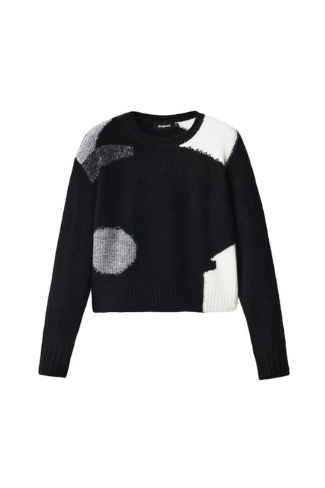 Suéter de punto negro para mujer Desigual - Image 1