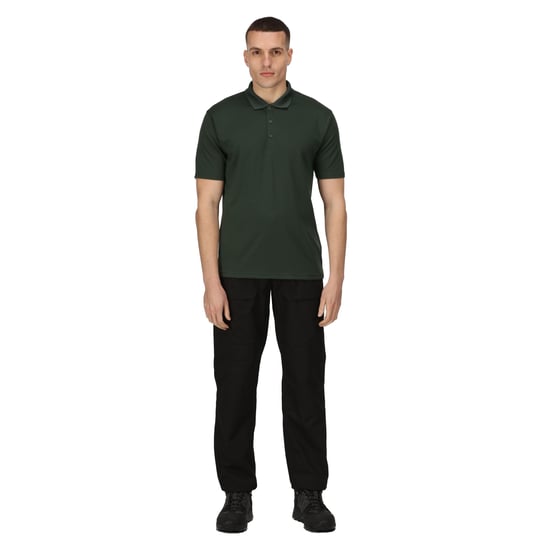 Regatta Mens Pro Moisture Wicking Polo Shirt (Dark Green)