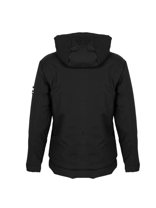 Chaqueta Negra con Logo Circular acolchada de Plein Sport - Image 4