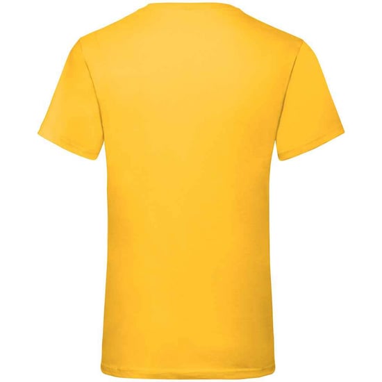 Fruit of the Loom Mens Value V Neck T-Shirt (Sunflower) - Image 2