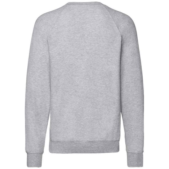 Fruit of the Loom Unisex Adult Lightweight Raglan Sweatshirt (Heather Grey) - Image 2