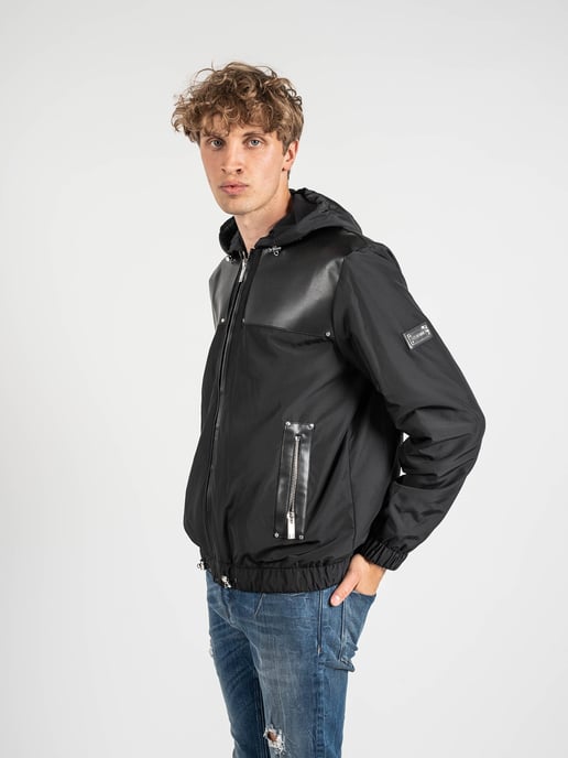 Les Hommes Chaqueta Windbreaker del hombre negro - Image 3