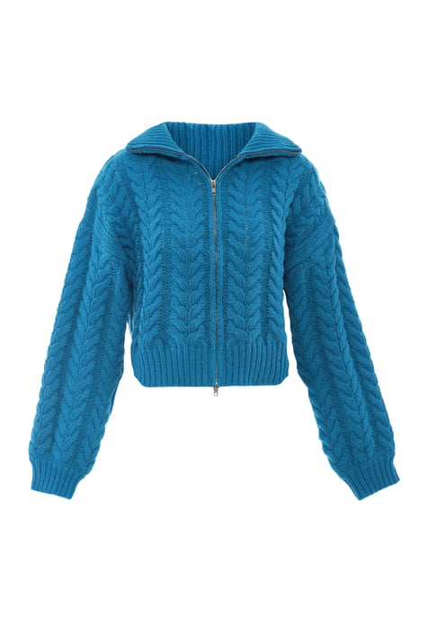 Mymo Cardigan women turquoise - Image 1