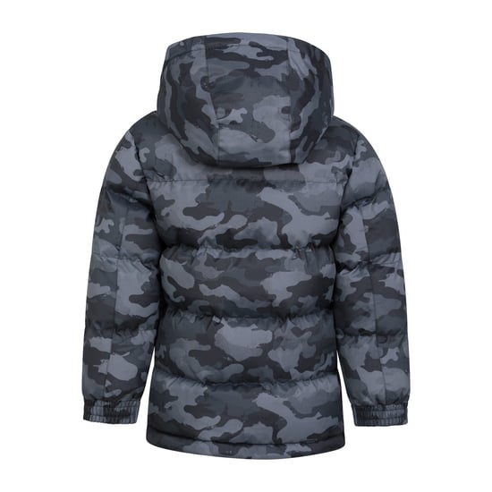 Mountain Warehouse Childrens/Kids Snow II Printed Water Resistant Padded Jacket (Camo Green) - Image 2