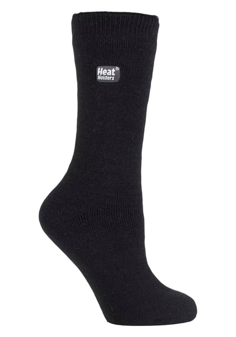 Heat Holders Lite - Calcetines térmicos de invierno para mujer en colores lisos - Negro - Image 1
