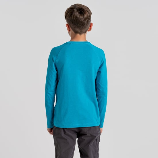 Bates LS T-Shirt Scuba Blue Bubble
