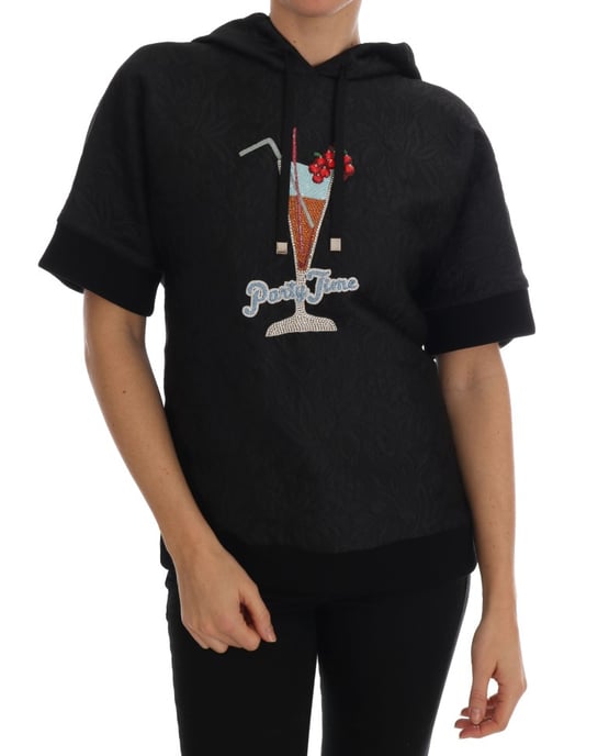 Sudadera con capucha de cristal Black Fairy Tale de Dolce & Gabbana - Image 1