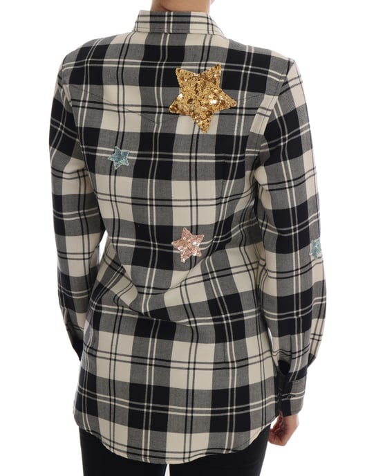 Camisa de Cristal de Cuento de Hadas Negra y Blanca de Dolce & Gabbana - Image 3